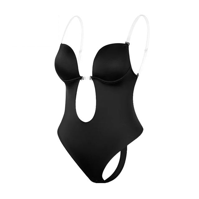 Womens Shaping Minimal Front Backless Shaping Control Thong Body Suit