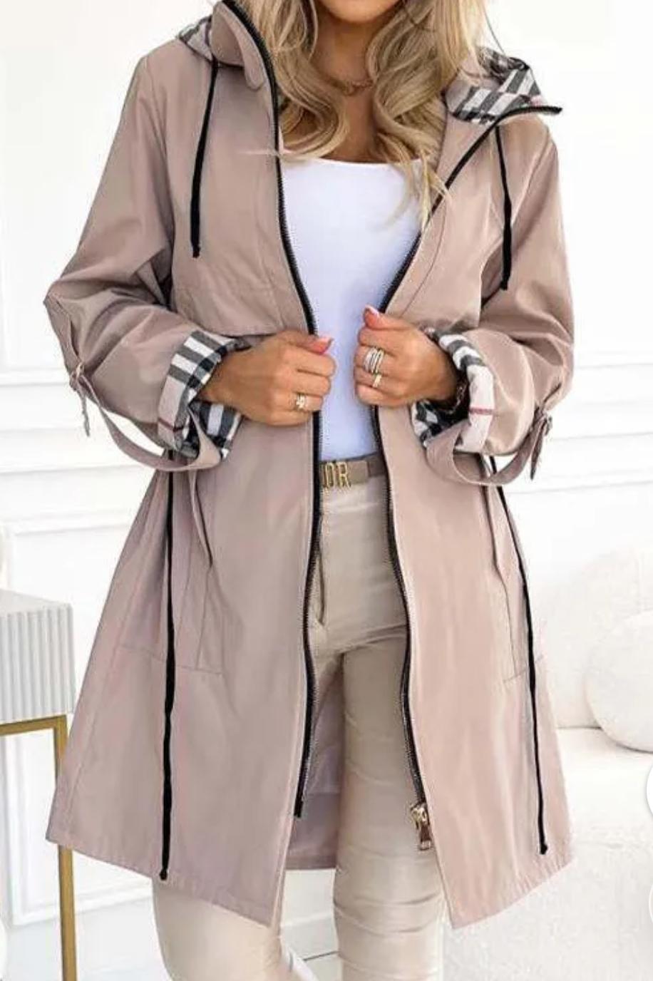 Womens Spring Summer Hooded Coat